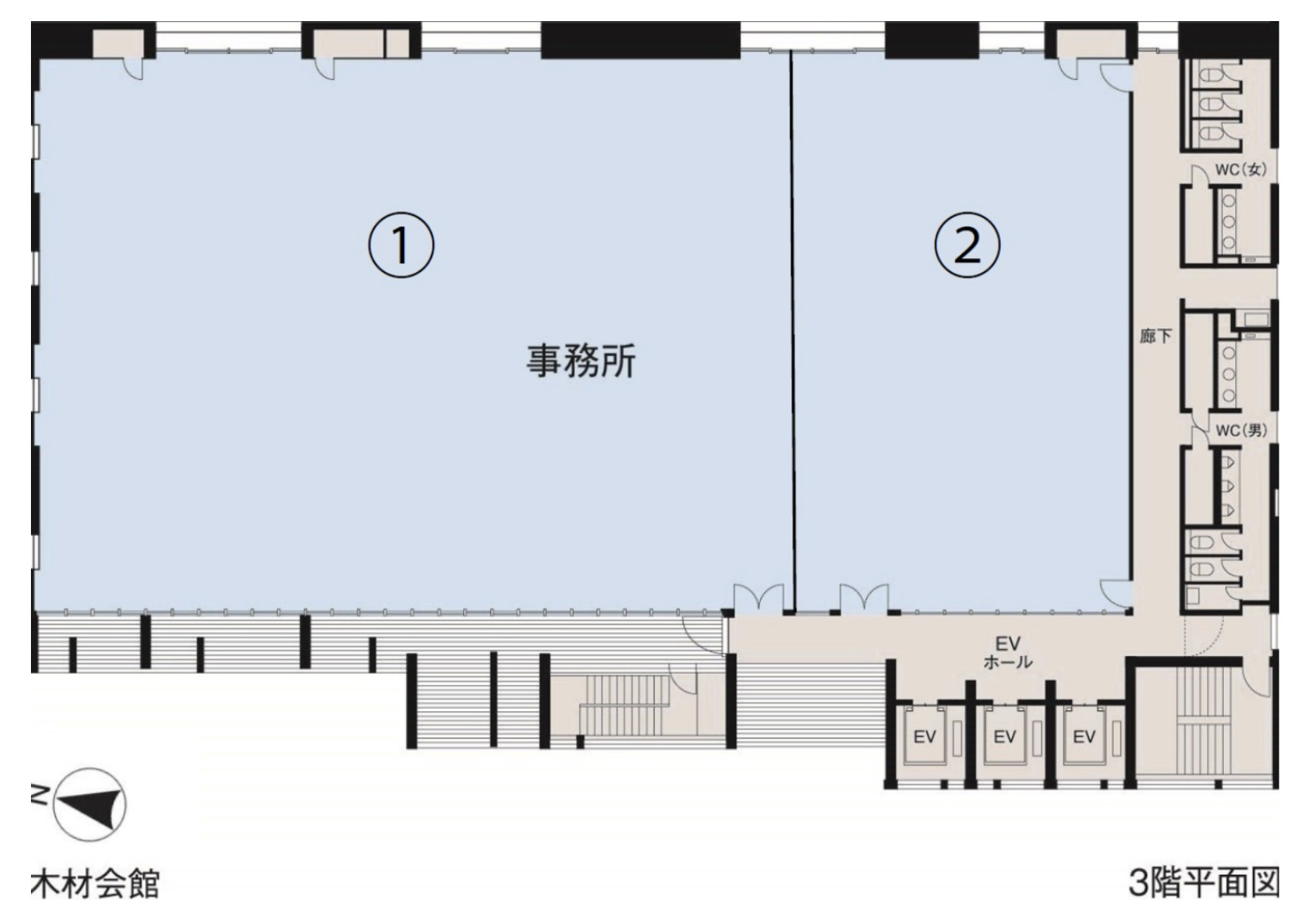 新木場3分、木に囲まれた唯一無二のモダンオフィス 室内