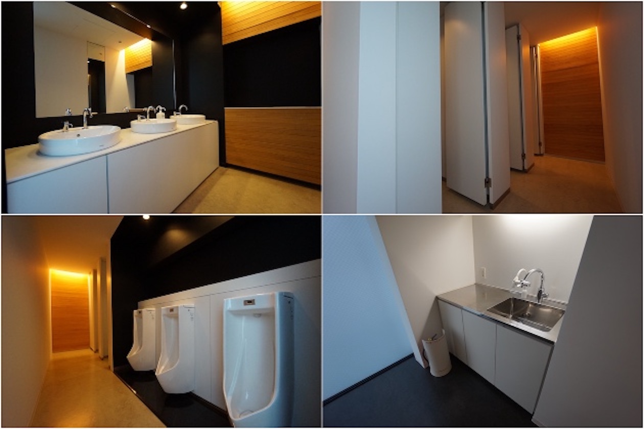 新木場3分、木に囲まれた唯一無二のモダンオフィス 水回り