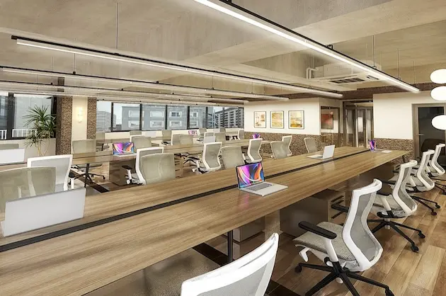 浜松町8分、34席想定の会議室付リノベオフィス<br>[港区/129万/133㎡]