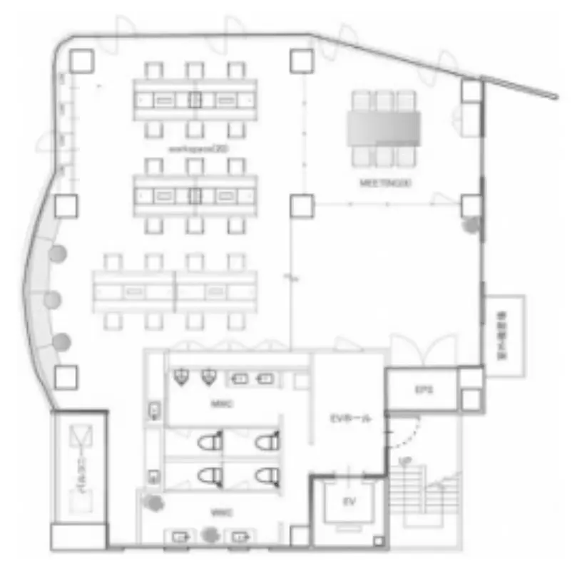 神谷町4分、東京タワーを望むセットアップオフィス 募集図面